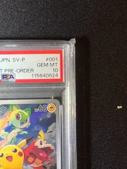 PSA10 Pikachu 001/SV-P Promo Japanese Pokemon Card Scarlet Violet GEM MINT - Image 5