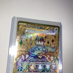 Terapagos ex 173/142 Sv07: Stellar Crown Gold Hyper Rare Holo Pokemon TCG Card - Image 3