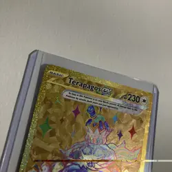 Terapagos ex 173/142 Sv07: Stellar Crown Gold Hyper Rare Holo Pokemon TCG Card - Image 4