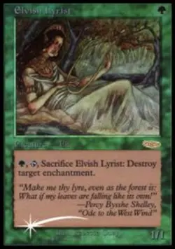 Elvish Lyrist - Foil JSS Promo Magic mtg Heavy Play, English JSS Promos x1 - Image 1