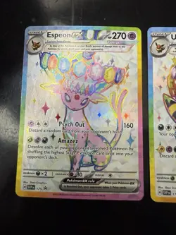 Pokemon Prismatic Evolutions - Umbreon EX Promo 176 & Espeon EX Promo 176 - Image 3