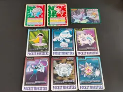 9 Pokemon Cards lot Bandai Top Sun Japanese Omastar Nintendo Alakazam VS eb156 - Image 1