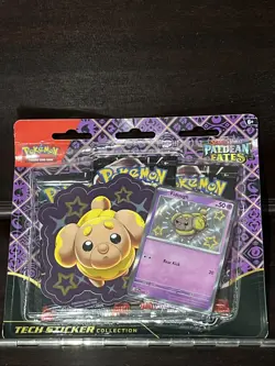 Pokemon TCG Paldean Fates Tech Sticker Collection - Fidough NEW SEALED - Image 1