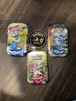 Pokemon Prismatic Evolutions Mini Tin LOT OF 3 NEW Factory Sealed - Image 1