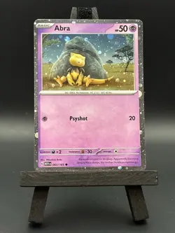 Abra 063/165 HD Cosmos Holo Galaxy Swirl “Mew” Swirl - Pokemon 151 Promo - Image 2