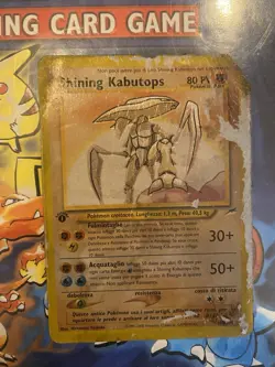 Carta Pokemon Shining Kabutops Neo Destiny 108/105 Rara Segreta Prima Edizione - Image 1