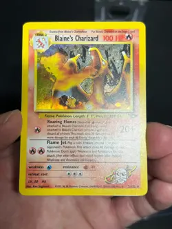 Blaine's Charizard 2/132 Holo Rare Pokemon 2000 Gym Challenge MP/LP - Image 3