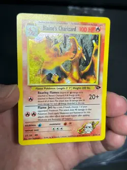 Blaine's Charizard 2/132 Holo Rare Pokemon 2000 Gym Challenge MP/LP - Image 5