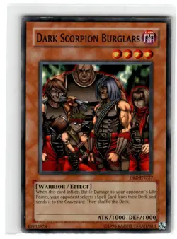 Yu-Gi-Oh! Dark Scorpion Burglars Common DB2-EN227 Moderately Played Unlimited - Image 1