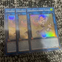 Yugioh! 3x GranSolfachord Coolia CYAC-EN049 Super Rare 1st Ed NM - Image 1