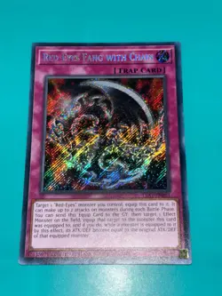 YUGIOH! Red-Eyes Fang with Chain LDS1-EN021 Secret Rare 1st Edition NM - Image 1