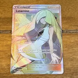 Pokemon TCG Card Lusamine 110/111 Crimson Invasion 2017 Full Art Trainer - Image 1