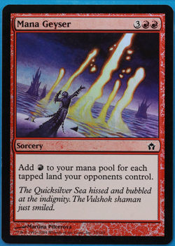Mana Geyser FOIL Fifth Dawn PLD Red Common MAGIC MTG CARD (ID# 498176) ABUGames - Image 1