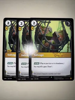 Riftbound TCG Salvage OGN 224/298 English NM X3 Playset Card Game CCG - Image 1