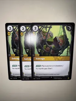 Riftbound TCG Salvage OGN 224/298 English NM X3 Playset Card Game CCG - Image 5