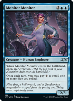 Monitor Monitor (338 Galaxy) FOIL Unfinity PLD Creature Uncommon CARD ABUGames - Image 1