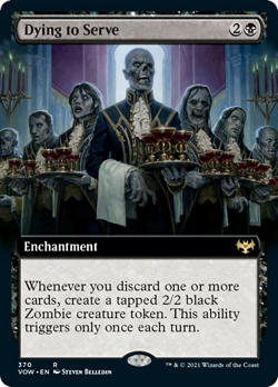 Dying to Serve (Extended Art) FOIL Innistrad: Crimson Vow NM CARD ABUGames - Image 1