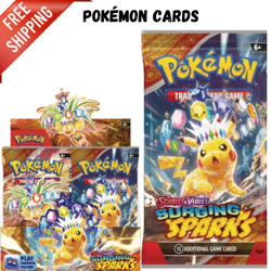 Surging Sparks Sleeved Booster Pack Scarlet & Violet Pokemon Card TCG New Sealed - Image 1