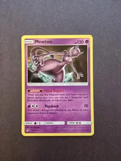 Pokemon Mewtwo TCG Unbroken Bonds Holo Card 75/214 Lp Condition See Pics - Image 1