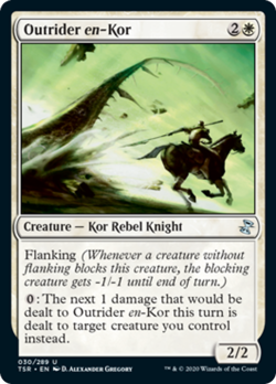 Outrider en-Kor FOIL Time Spiral Remastered PLD White Uncommon MTG CARD ABUGames - Image 1