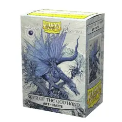 Dragon Shield 100 Standard Deck Card Sleeve ​​Art Matte Seer of the God Hand - Image 1