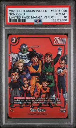 Son Goku FB05-099 Fusion World Limited Pack Manga Ver.01 Dragon Ball Card Game - Image 1