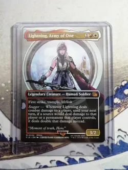 MTG Lightning, Army of One - Borderless Artist Card - Final Fantasy - Image 3