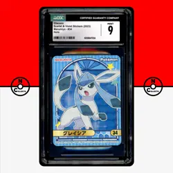 Pokemon CGC 9 Glaceon Holo Marumiya #34 Scarlet & Violet Stickers 2023 Japanese - Image 1