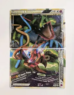Pokemon Holo Rayquaza & Deoxys Legend Set 89/90 LP USED UNDAUNTED Ultra Rare - Image 1