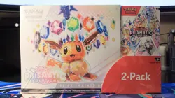 Pokemon TCG Prismatic Evolutions ETB with Booster Bundle Costco 2-Pack Sealed - Image 1