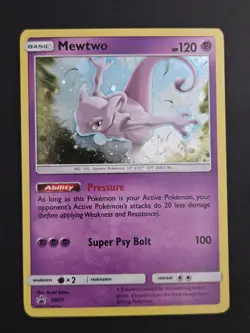 Pokemon TCG Mewtwo SM77 Black Star Promos Holo Card 2017 - Image 1
