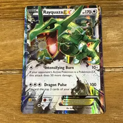 Pokemon TCG Rayquaza EX Roaring Skies Ultra Rare Card #75/108 XY - Image 1