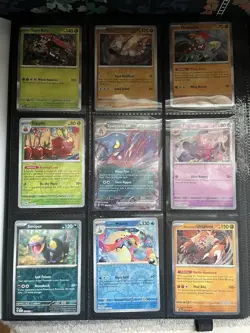 Scarlet & Violet Pokemon Binder Collection 69 Cards EXs, Rares, Holos MINT 636996769661 - Image 1