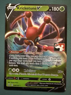 Pokemon TCG Battle Styles Kricketune V Play Prize Pack Promo Card NM/M Holo - Image 1