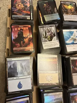 Large bundle of basic lands and tokens MTG - Image 3