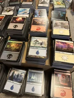 Large bundle of basic lands and tokens MTG - Image 5