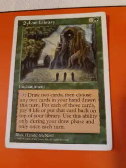 Sylvan Library MTG Core Set 4th Edition Regular - Image 1
