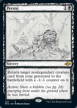 1x Persist - NM Sketch Showcase Foil - Modern Horizons 2 - Image 1