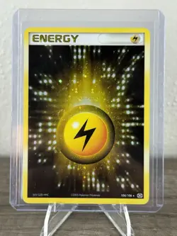 Pokemon TCG Lightning Energy Holo Card 104/106 Emerald 2005 - Image 3