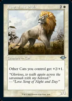 1x King of the Pride - NM Retro Etched Foil - Modern Horizons 2 - Image 1