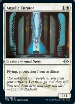 1x Angelic Curator - NM Etched Foil - Modern Horizons 2 - Image 1