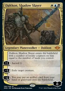 1x Dakkon, Shadow Slayer - NM English MTG - Modern Horizons 2 - Image 1