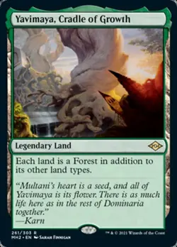 1x Yavimaya, Cradle of Growth - NM English MTG - Modern Horizons 2 - Image 1