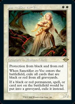 1x Sanctifier en-Vec - NM Retro Etched Foil - Modern Horizons 2 - Image 1
