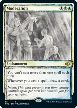 1x Moderation - NM Sketch Rare Showcase - Modern Horizons 2 - Image 1