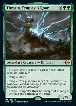 1x Thrasta, Tempest's Roar - NM English MTG - Modern Horizons 2 - Image 1