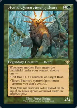 1x Ayula, Queen Among Bears - NM Retro Etched Foil - Modern Horizons 2 - Image 1