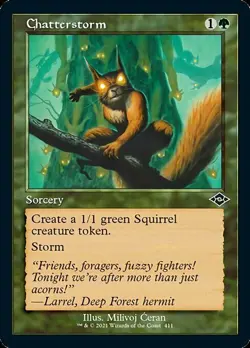 1x Chatterstorm - NM Retro Foil - Modern Horizons 2 - Image 1