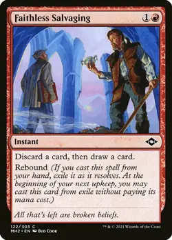1x Faithless Salvaging - NM English MTG - Modern Horizons 2 - Image 1