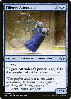 1x Filigree Attendant - NM English MTG - Modern Horizons 2 - Image 1